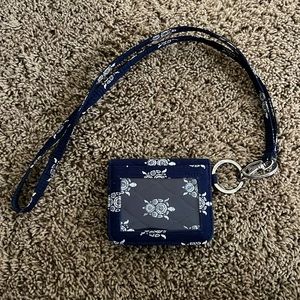 Vera Bradley zip ID lanyard